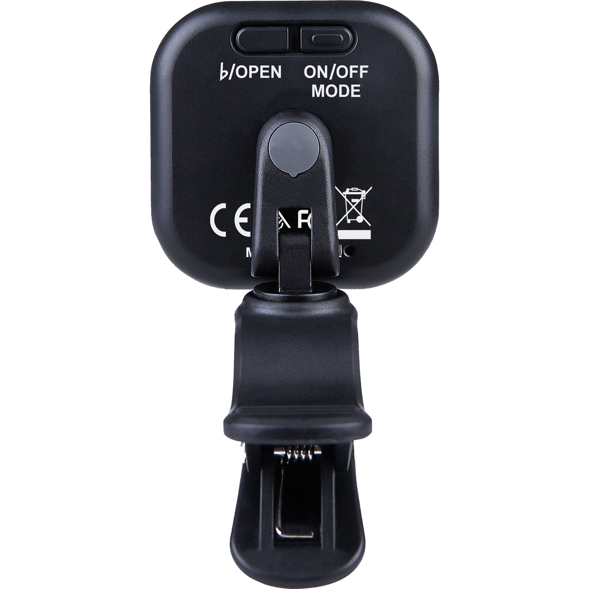 Fender Flash Rechargeable Clip-on Guitar Tuner, Black