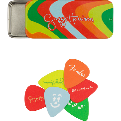Fender George Harrison Rocky Pick Tin, Medium, Pack Of 6