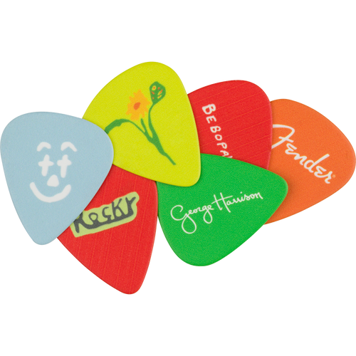 Fender George Harrison Rocky Pick Tin, Medium, Pack Of 6