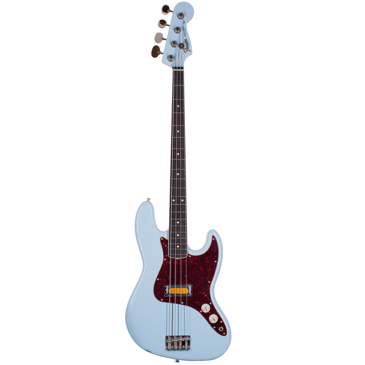 2023 Fender Gold Foil Jazz Bass, Ebony Fingerboard, Sonic Blue