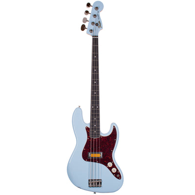 2023 Fender Gold Foil Jazz Bass, Ebony Fingerboard, Sonic Blue