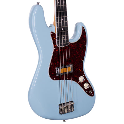 2023 Fender Gold Foil Jazz Bass, Ebony Fingerboard, Sonic Blue