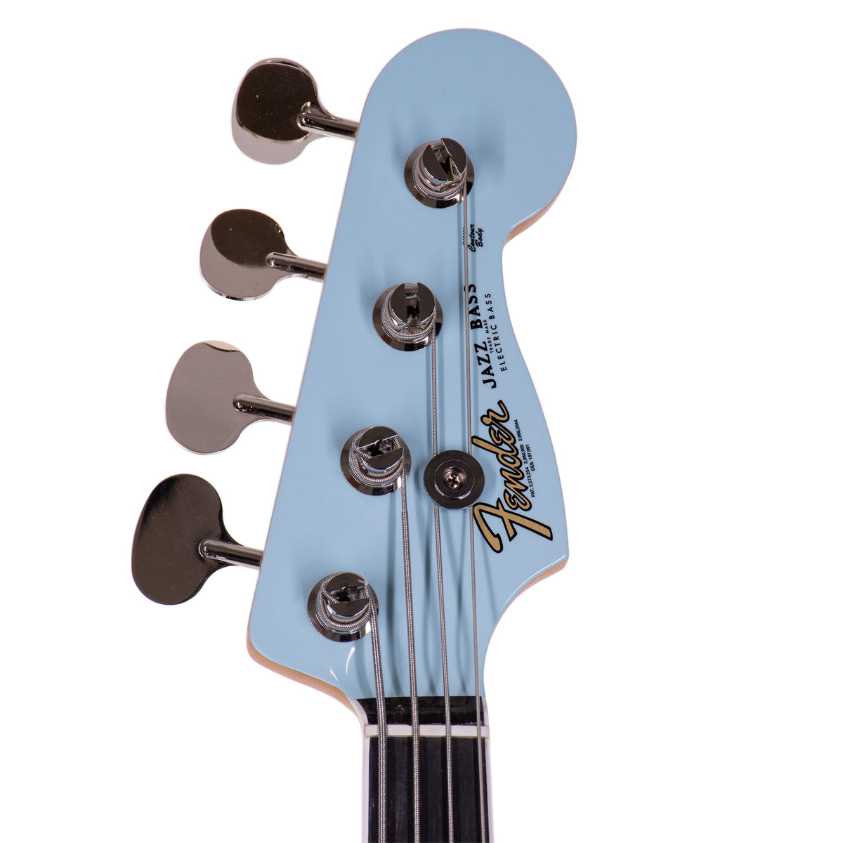 2023 Fender Gold Foil Jazz Bass, Ebony Fingerboard, Sonic Blue