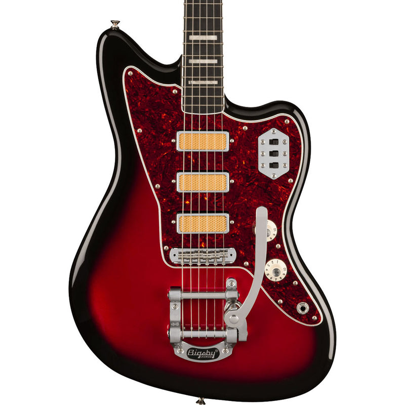 Fender Gold Foil Jazzmaster Electric Guitar, Ebony Fingerboard, Candy Apple Burst