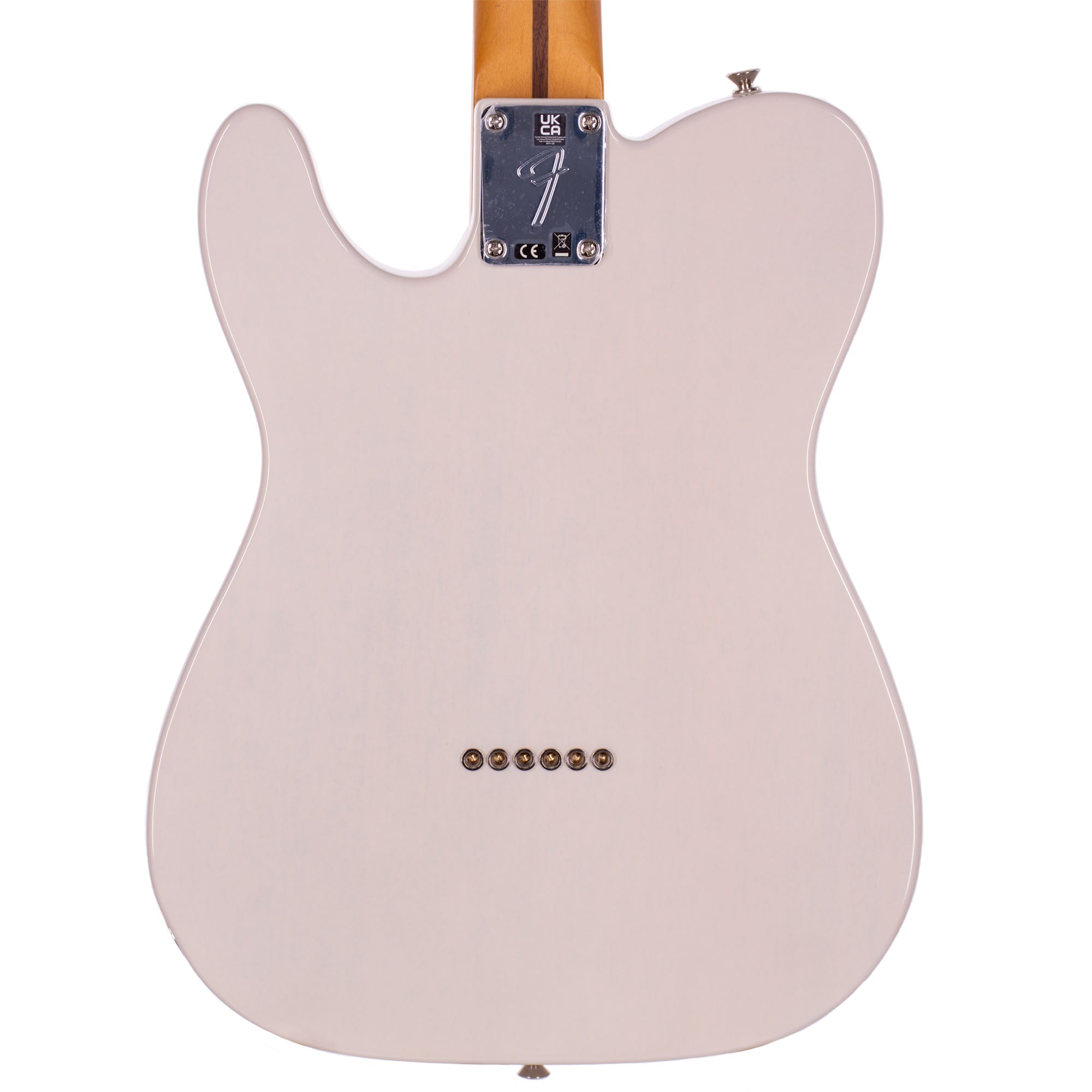 Fender Gold Foil Telecaster Electric Guitar, Ebony, White Blonde