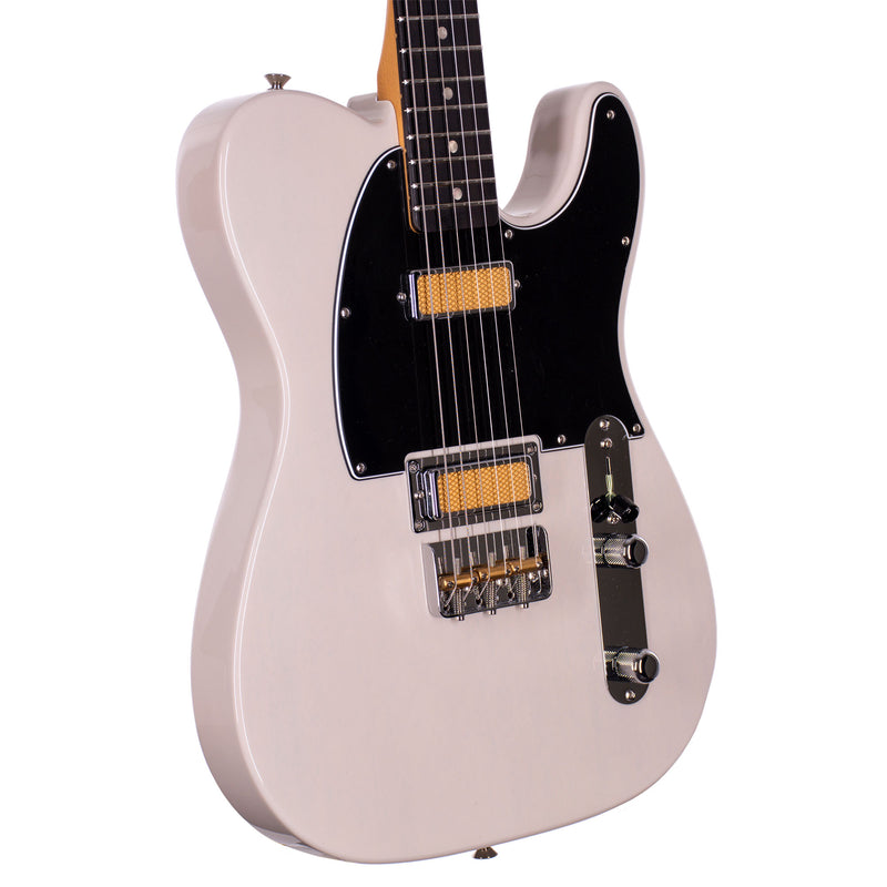 Fender Gold Foil Telecaster Electric Guitar, Ebony Fingerboard, White Blonde