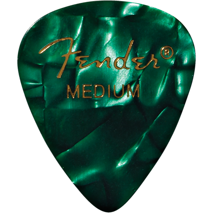 Fender Green Moto Picks 12 Pack Medium