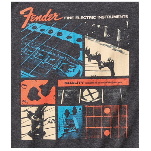 Fender Jaguar T-Shirt - Dark Grey