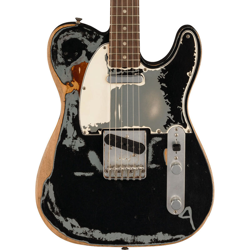 Fender Joe Strummer Telecaster Electric Guitar, Rosewood, Black