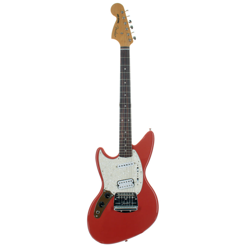 Fender Kurt Cobain Jag-Stang Left-Handed Electric Guitar Rosewood, Fiesta Red