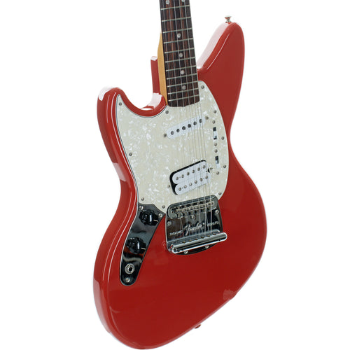Fender Kurt Cobain Jag-Stang Left-Handed Electric Guitar Rosewood, Fiesta Red
