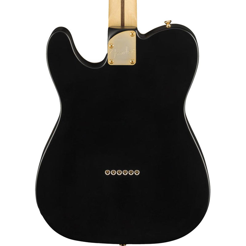 Fender Limited Deluxe Telecaster Thinline Maple, Gold Hardware, Satin Black