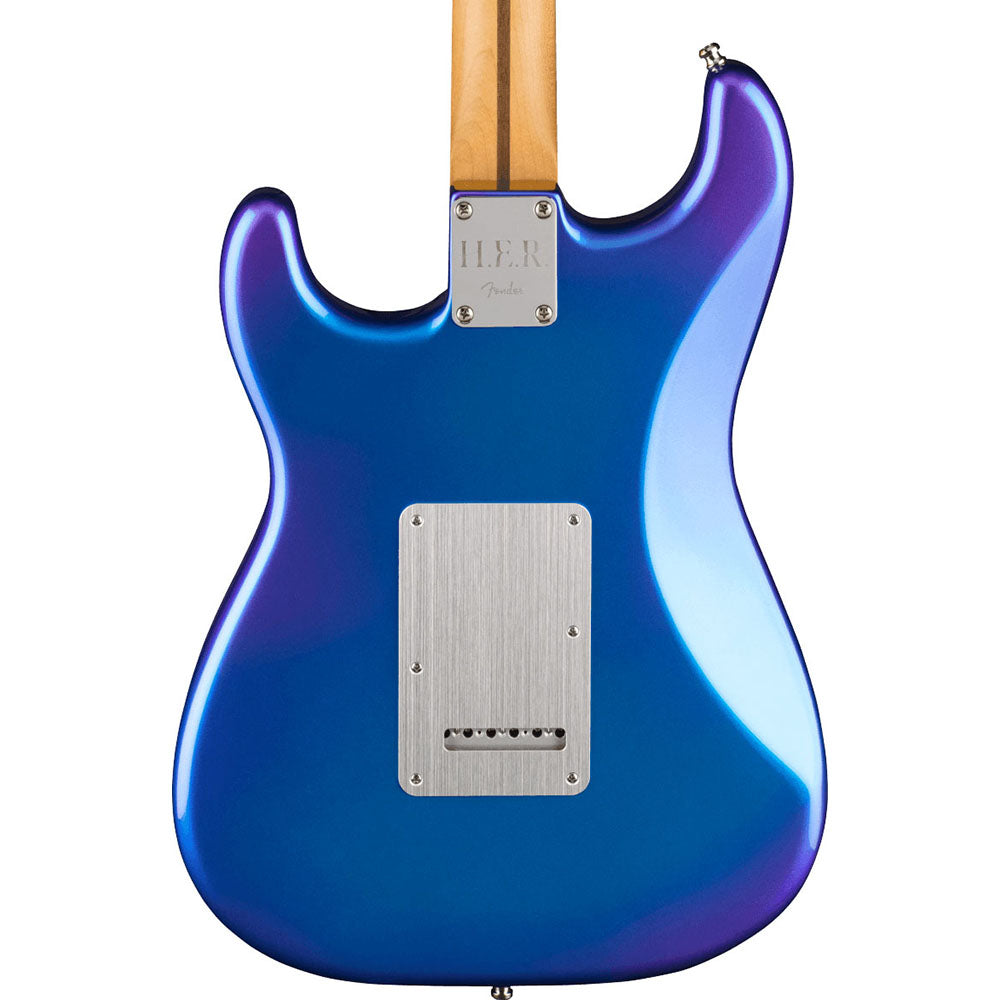 Fender Limited Edition H.E.R. Stratocaster Electric Guitar, Maple, Blue Marlin