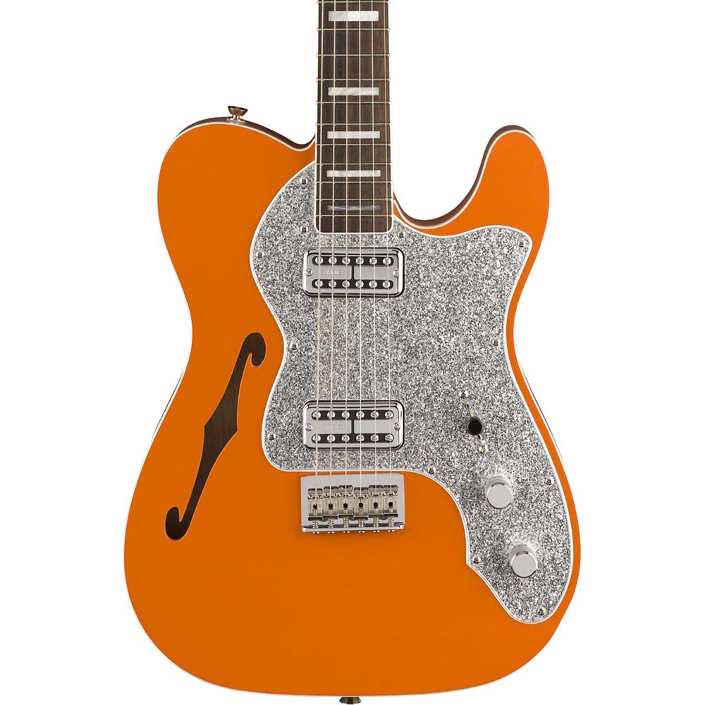 Fender Limited Edition Telecaster Thinline Super Deluxe - Rosewood - Orange