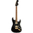 Fender Limited Mahogany Blacktop Stratocaster Pau Ferro, Black With Gold Hardware