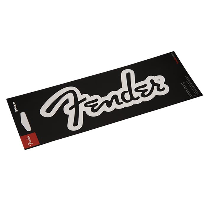 Fender Logo Sticker - White Matte