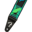 Fender Neon Monogrammed Strap, Green/Blue