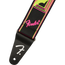 Fender Neon Monogrammed Strap, Yellow/Pink