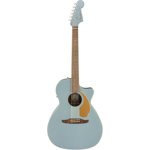 Fender Newporter Player Guitar, Walnut Fingerboard, Ice Blue Satin