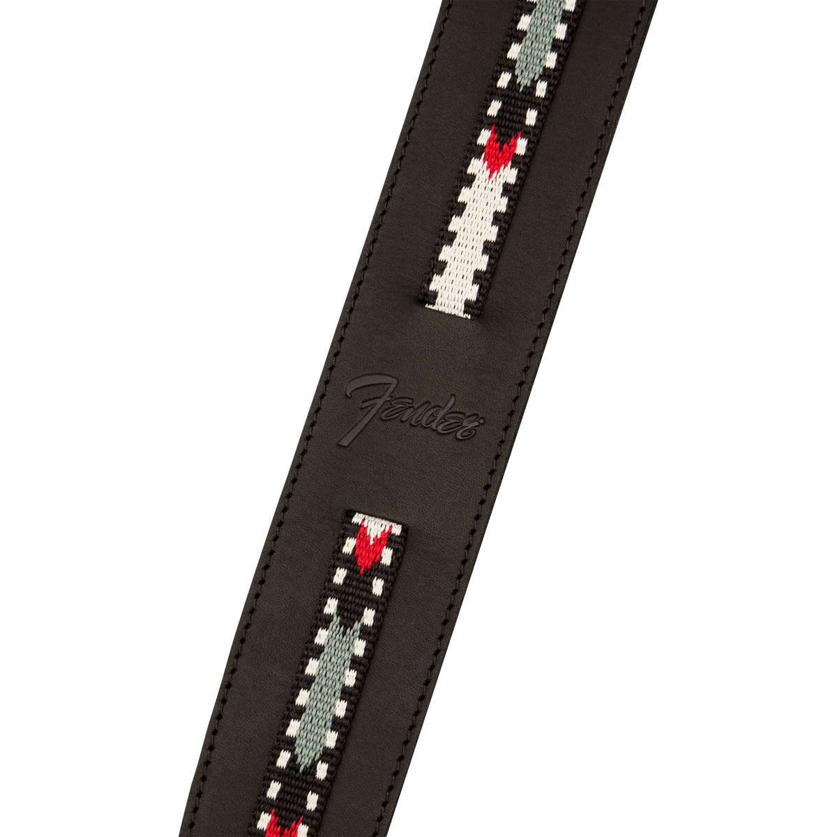 Fender Paramount Acoustic Leather Strap, Black