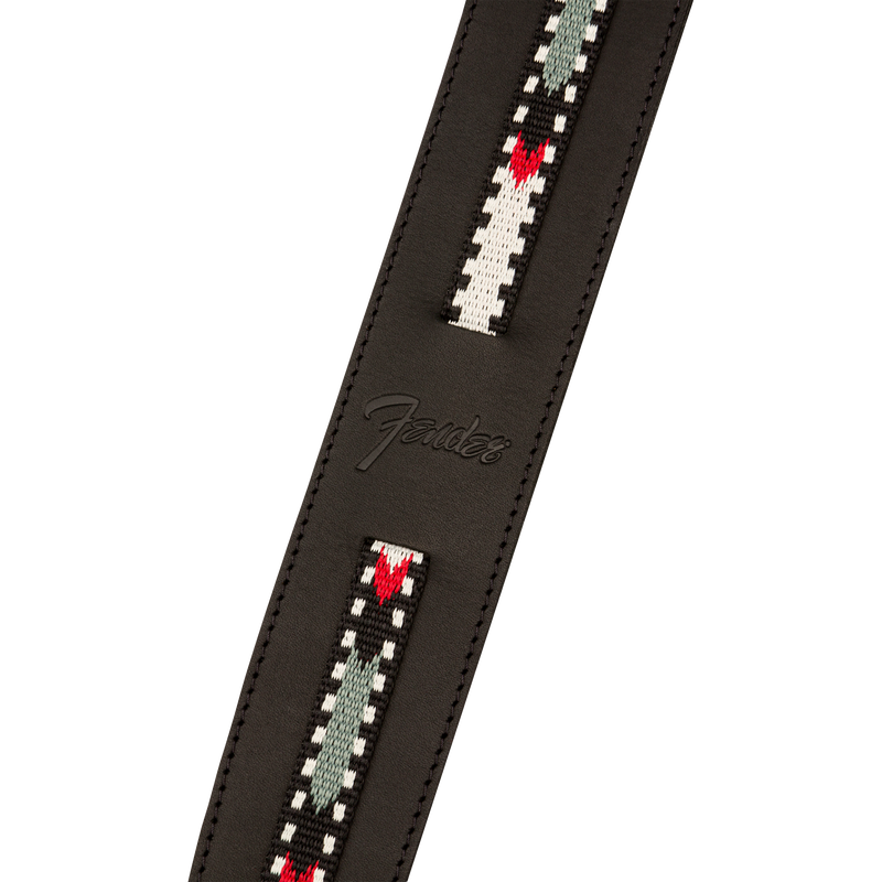 Fender Paramount Acoustic Leather Strap, Black