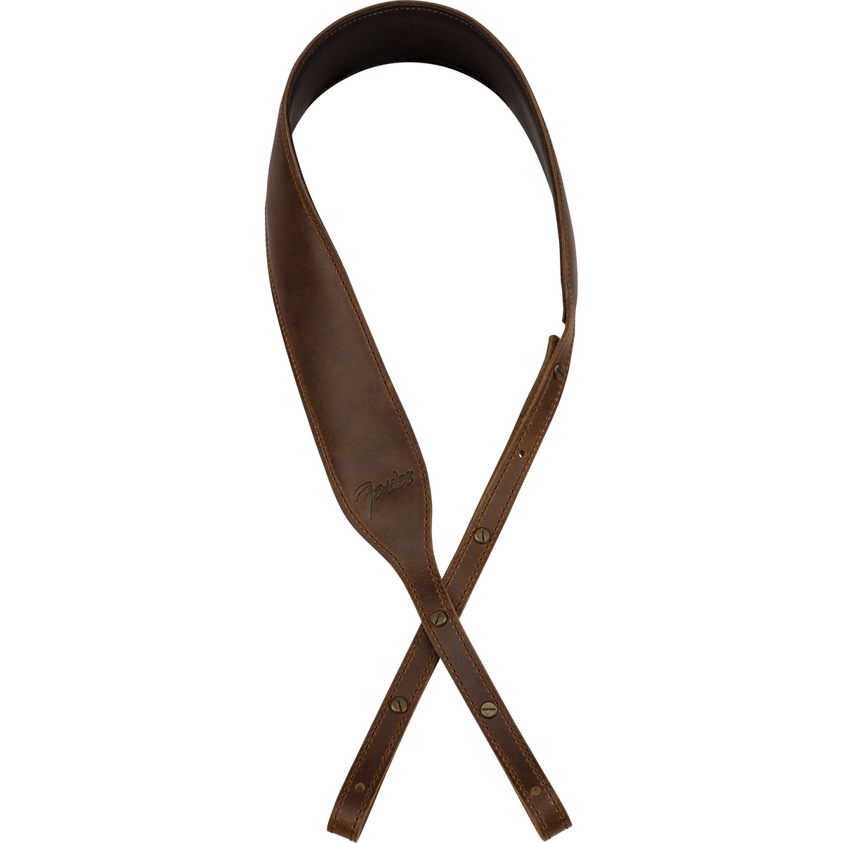 Fender Paramount Banjo Leather Strap, Brown