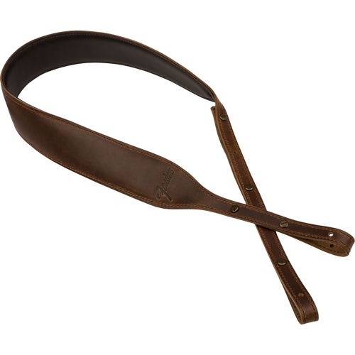 Fender Paramount Banjo Leather Strap, Brown