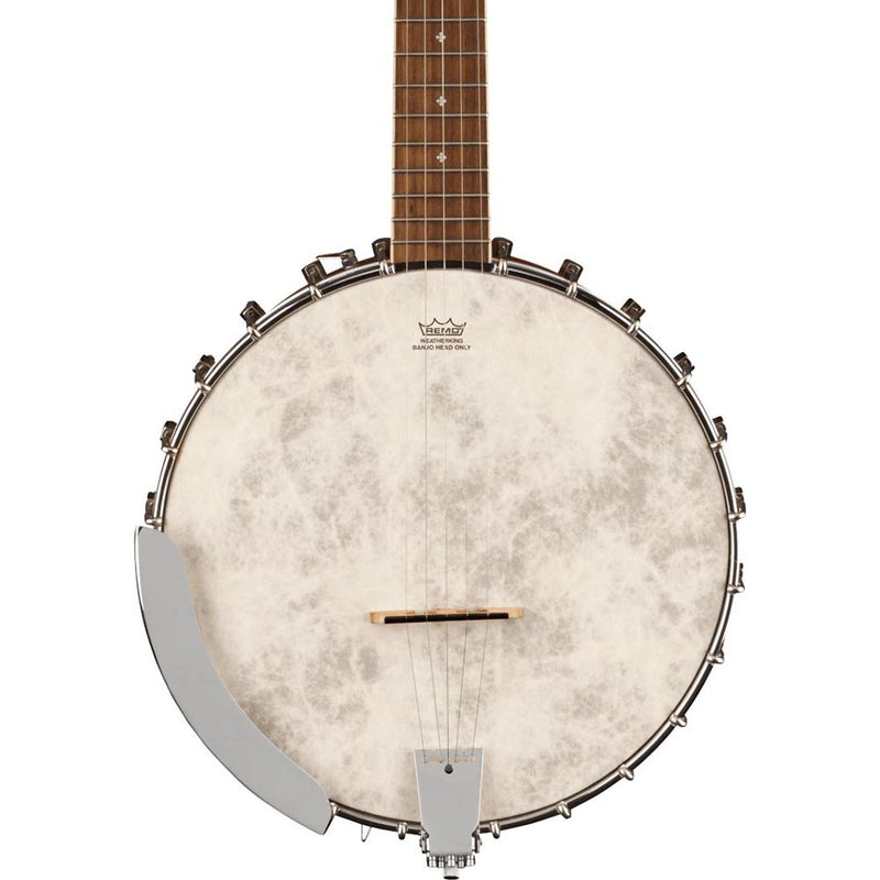 Fender PB-180E Banjo With Bag, Walnut, Natural