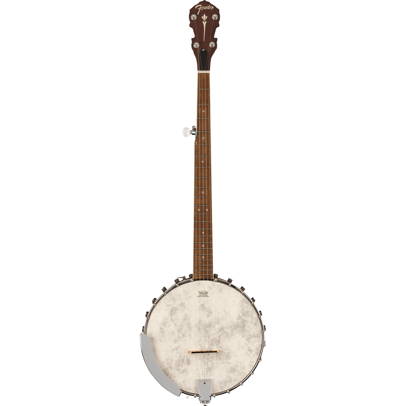 Fender PB-180E Banjo With Bag, Walnut, Natural