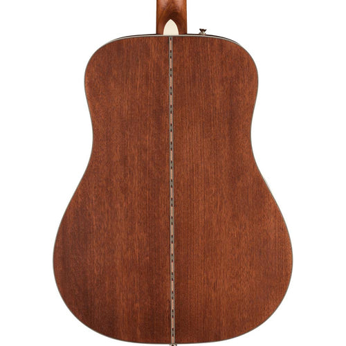 Fender PD-220E Dreadnought Acoustic Guitar With Case, All Mahogany, Ovangkol, Aged Cognac Burst