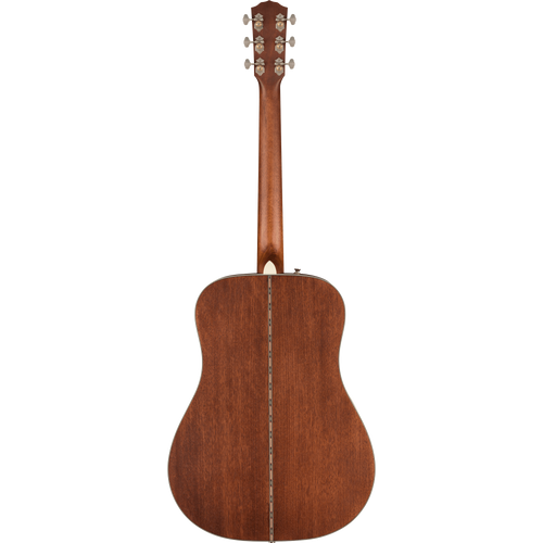 Fender PD-220E Dreadnought Acoustic Guitar With Case, All Mahogany, Ovangkol, Aged Cognac Burst