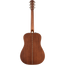 Fender PD-220E Dreadnought Acoustic Guitar With Case, All Mahogany, Ovangkol, Aged Cognac Burst