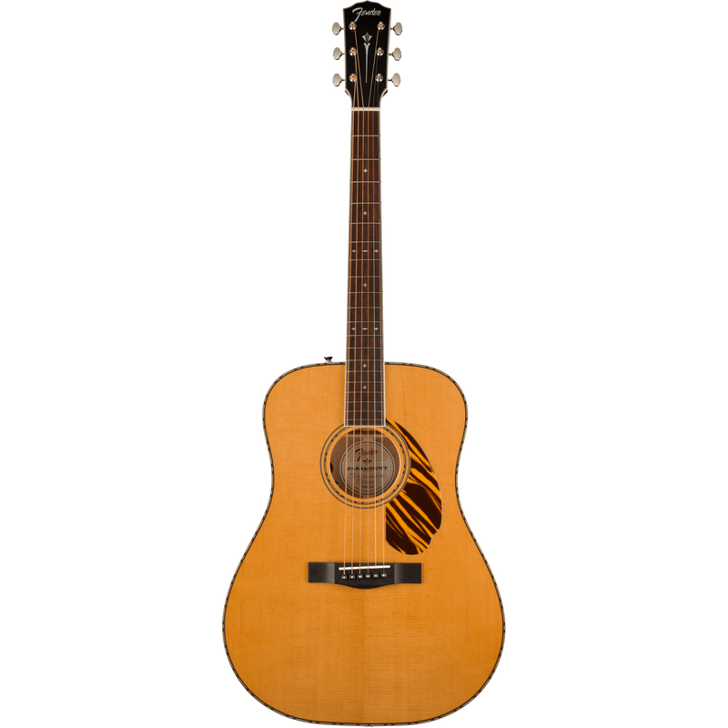 Fender PD-220E Dreadnought Acoustic Guitar With Case, Ovangkol, Natural