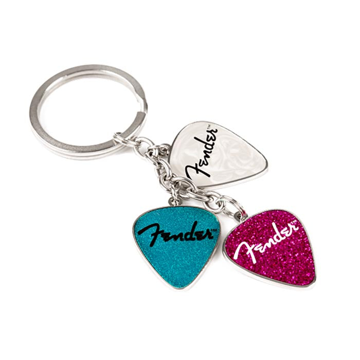 Fender Picks Keychain Pink - Turquoise Pearl