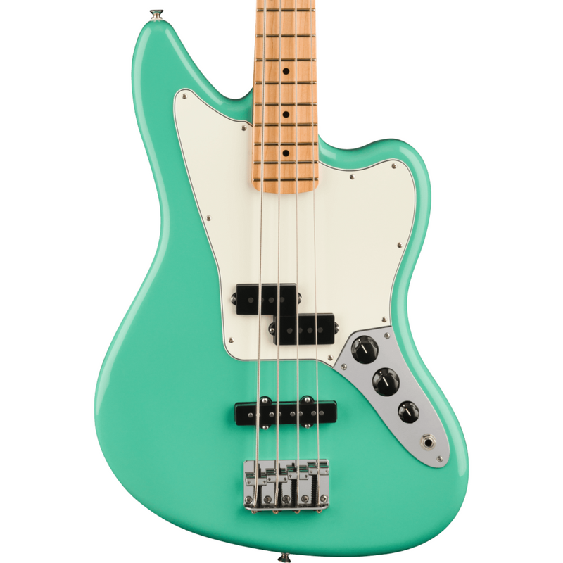 Fender Player Jaguar Bass Guitar, Maple, Sea Foam Green
