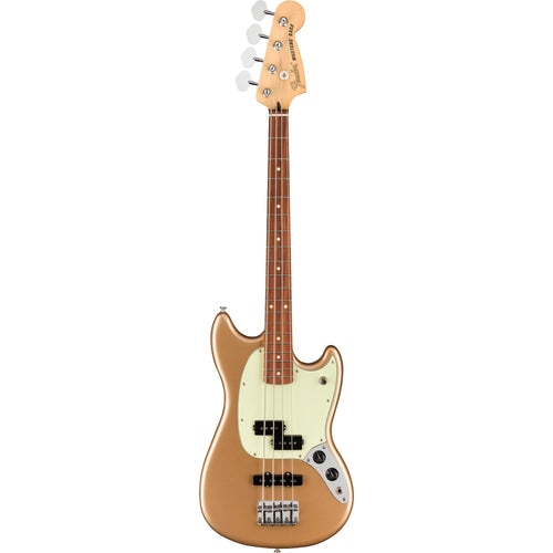 Fender Player Mustang Bass PJ Pau Ferro Fingerboard Firemist Gold