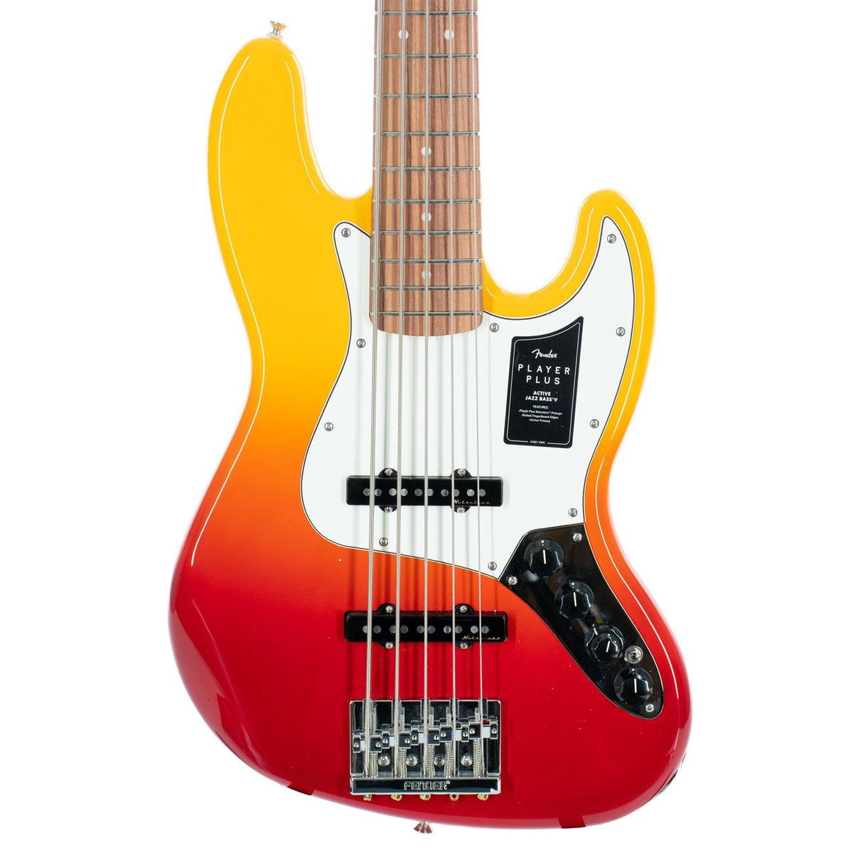 Fender Player Plus Jazz Bass V, Pau Ferro, Tequila Sunrise
