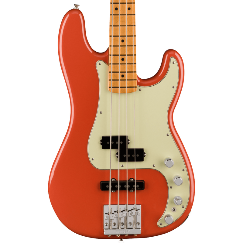 Fender Player Plus Precision Bass Guitar, Maple, Fiesta Red