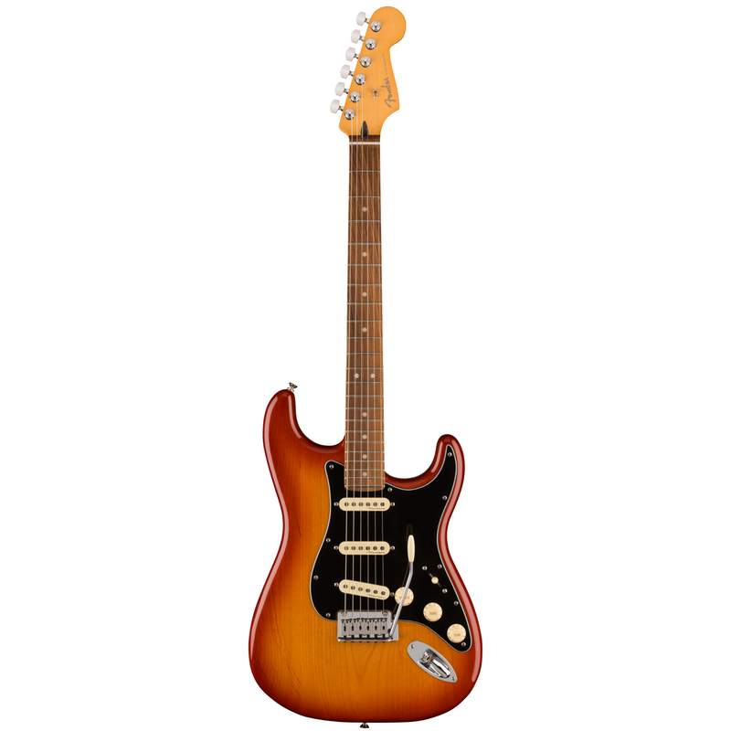 Fender Player Plus Stratocaster Electric Guitar, Pau Ferro, Sienna Sunburst