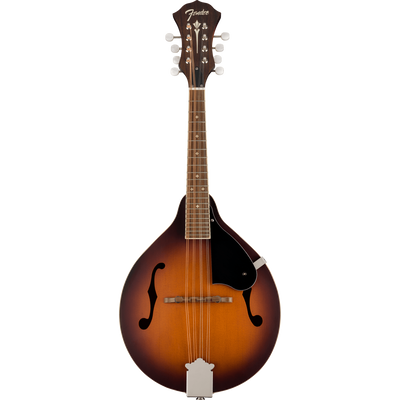 Fender PM-180E Mandolin With Bag, Walnut, Aged Cognac Burst