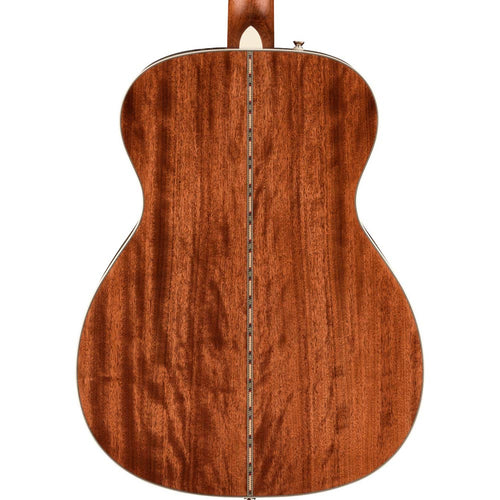 Fender PO-220E Orchestra Acoustic Guitar With Case, Ovangkol, 3-Tone Vintage Sunburst