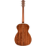 Fender PO-220E Orchestra Acoustic Guitar With Case, Ovangkol, 3-Tone Vintage Sunburst