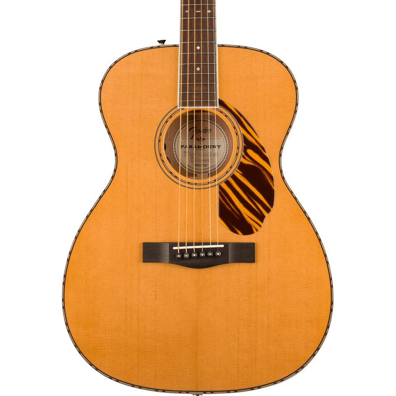 Fender PO-220E Orchestra Acoustic Guitar With Case, Ovangkol, Natural