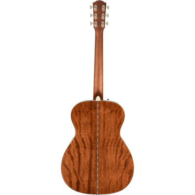 Fender PO-220E Orchestra Acoustic Guitar With Case, Ovangkol, Natural