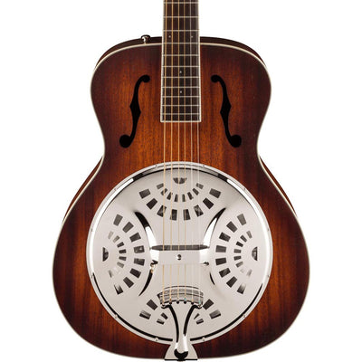 Fender PR-180E Resonator With Case, Walnut, Aged Cognac Burst