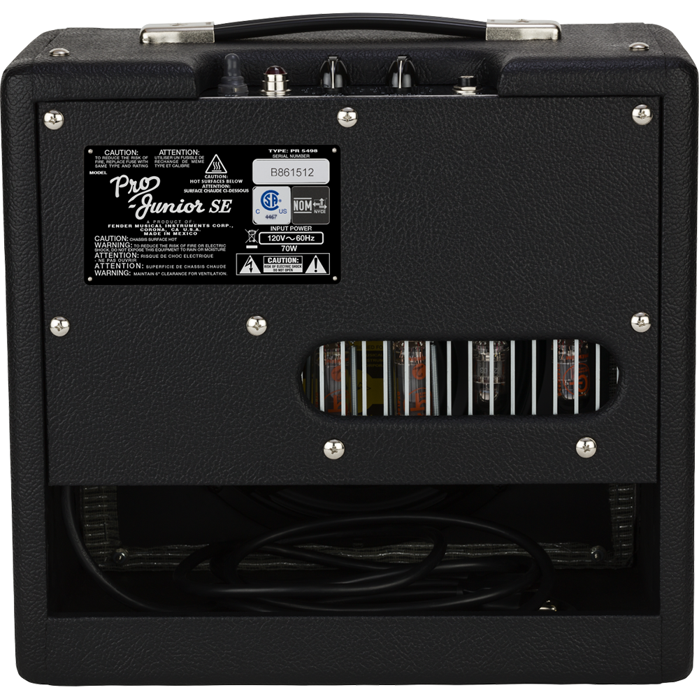 Fender Pro Junior IV SE Tube Combo Guitar Amplifier, Black, 120V
