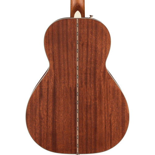 Fender PS-220E Parlor With Case, All Mahogany, Ovangkol, Aged Cognac Burst