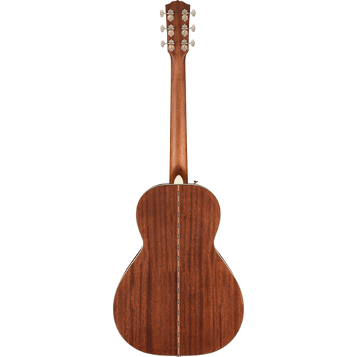 Fender PS-220E Parlor With Case, All Mahogany, Ovangkol, Aged Cognac Burst