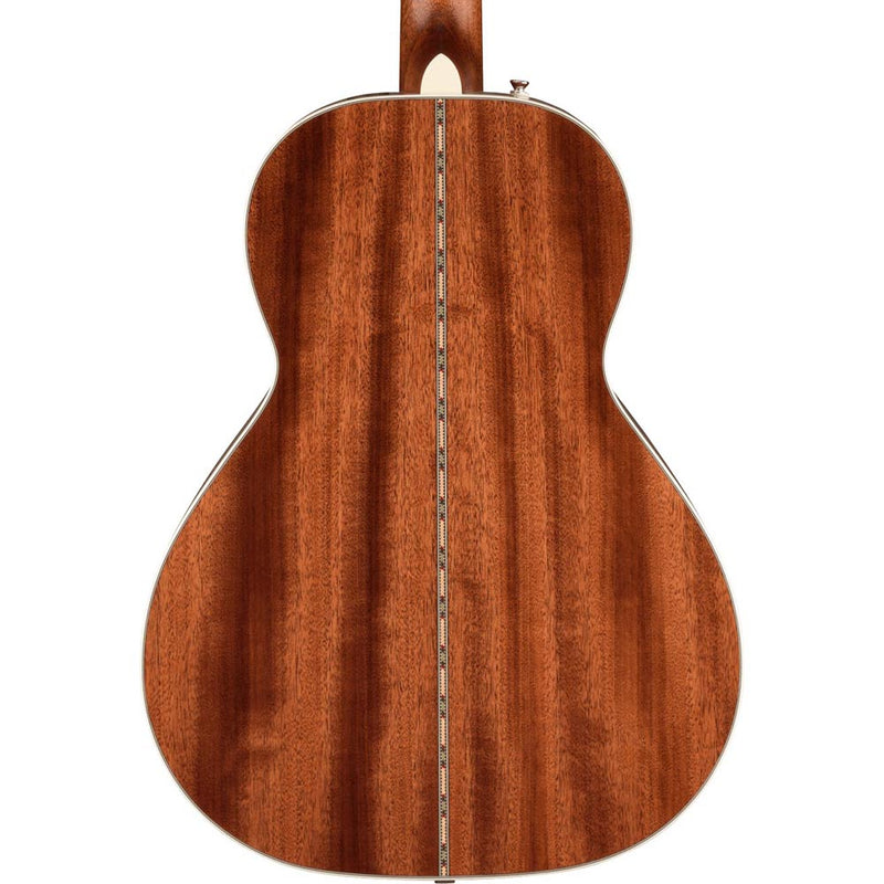 Fender PS-220E Parlor Acoustic Guitar With Case, Ovangkol, 3-Tone Vintage Sunburst