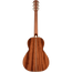 Fender PS-220E Parlor Acoustic Guitar With Case, Ovangkol, 3-Tone Vintage Sunburst